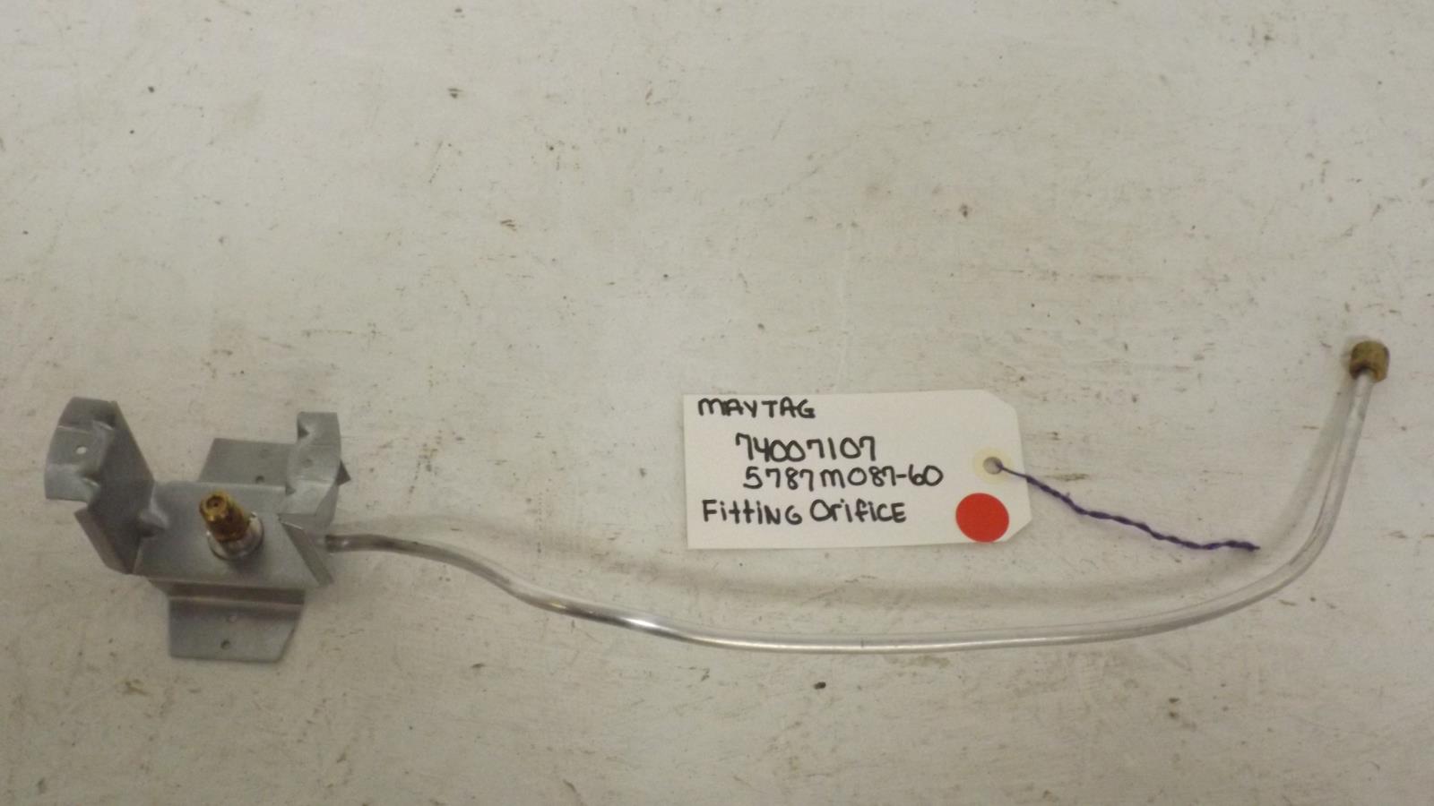 Maytag Stove 74007107 Fitting Orifice (New) Maytag Stove 74007107 Fitting Orifice (New)